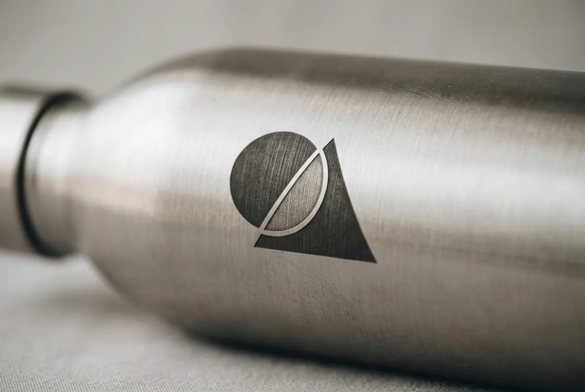 Gravare cu laser: un logo de exemplu realizat cu această tehnică