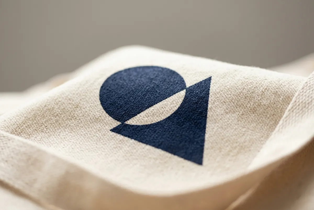 Serigrafie: un logo de exemplu realizat cu această tehnică